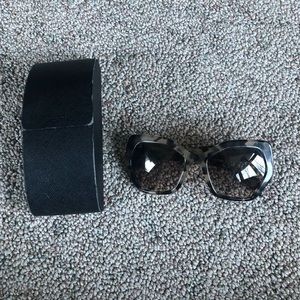 Prada Gray Tortoise Sunglasses